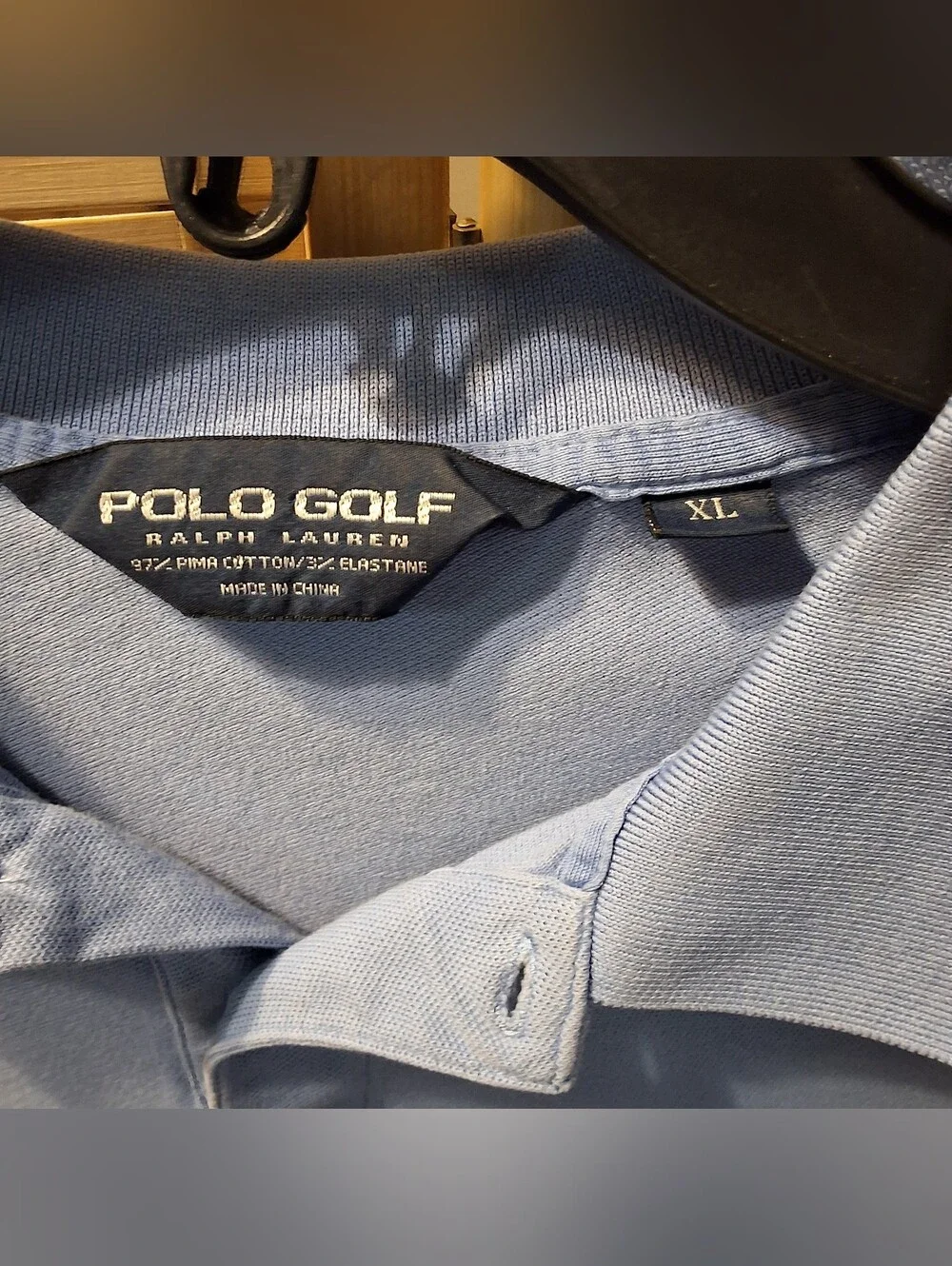 Ralph Lauren Sky Blue Polo Golf Shirt - Short Sleeve